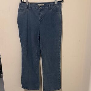 CHARLIE B Women's Straight Leg Jeans in Blue Size 14